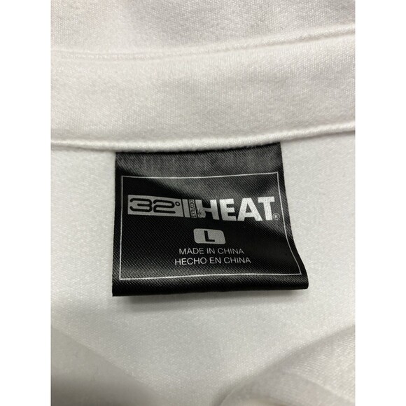 32 Degree Heat Womens Button Up White Shirt Long Sleeve Size Large - Picture 2 of 6